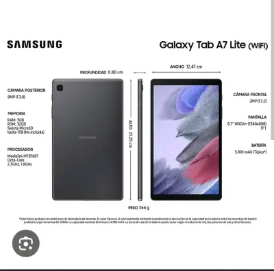 Tablet Samsung Galaxy Tab A 7 8.7" 64GB - miniatura 2