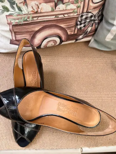 Zapatos Salvatore Ferragamo negros originales - miniatura 4