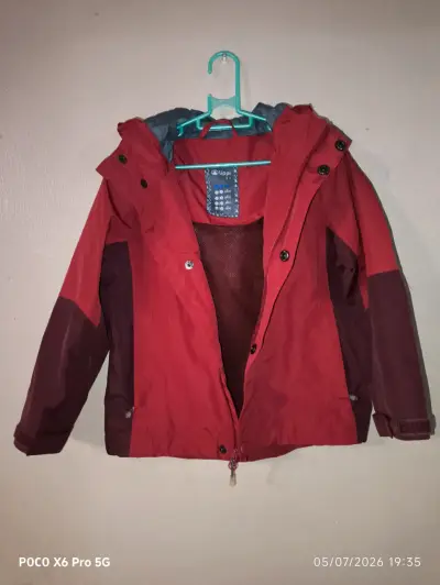 Chaqueta impermeable roja para niños Lippi - miniatura 1