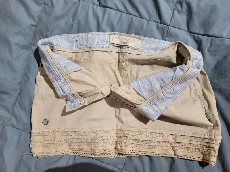 Mini falda beige RKF, Talla S - 2