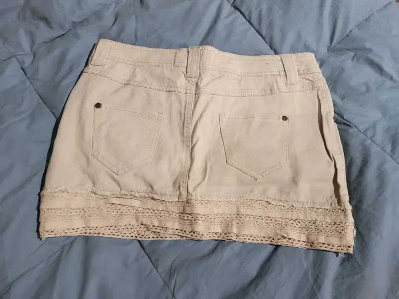 Mini falda beige RKF, Talla S - 3