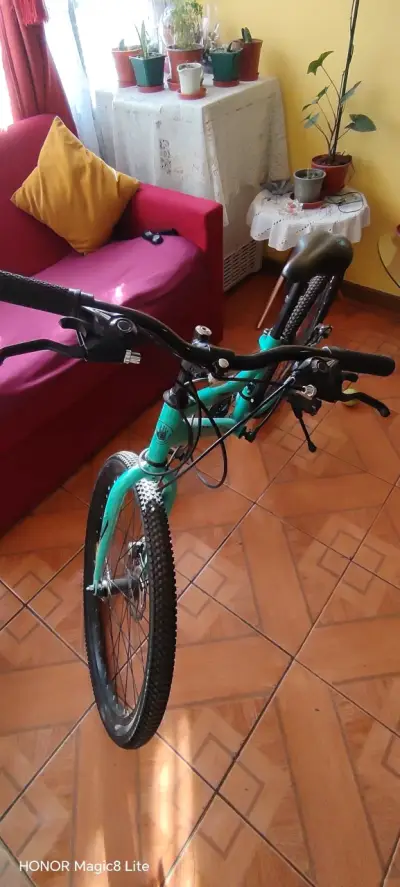 Bicicleta de montaña verde aro 24 - miniatura 5