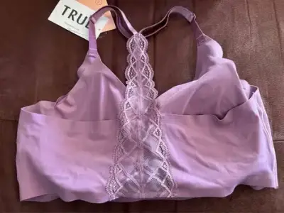 Bralette  rosa con encaje True - miniatura 3