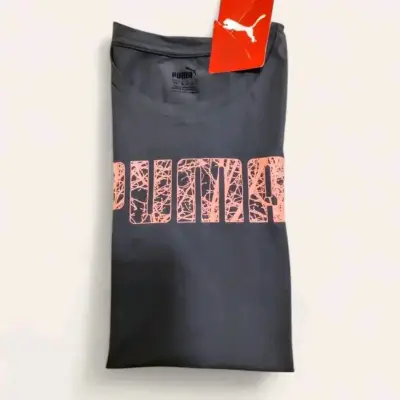 Polera Puma Algodón Logo Gris, Mujer S - miniatura 5