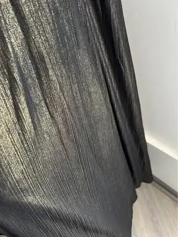 Vestido largo negro elegante para mujer - miniatura 6