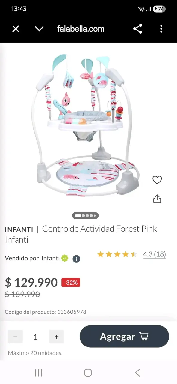 Centro de Actividad Infanti Forest Pink - 4