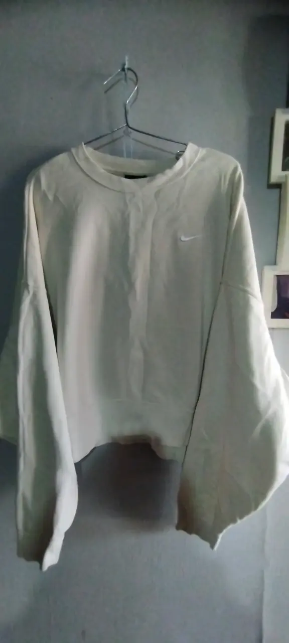 Polerón Nike blanco mujer