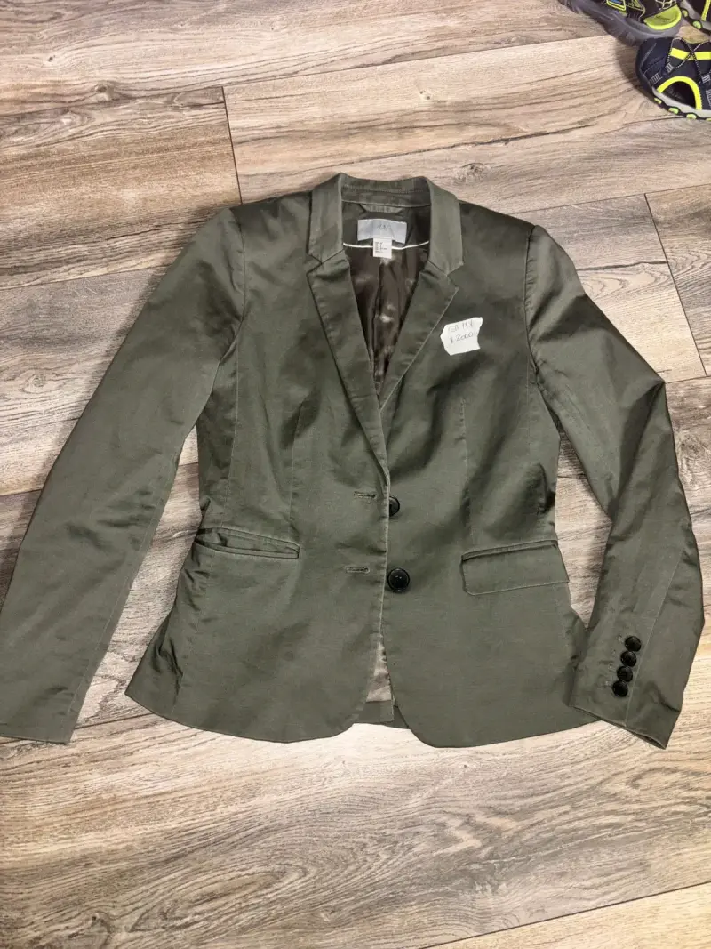 Blazer verde oliva para mujer