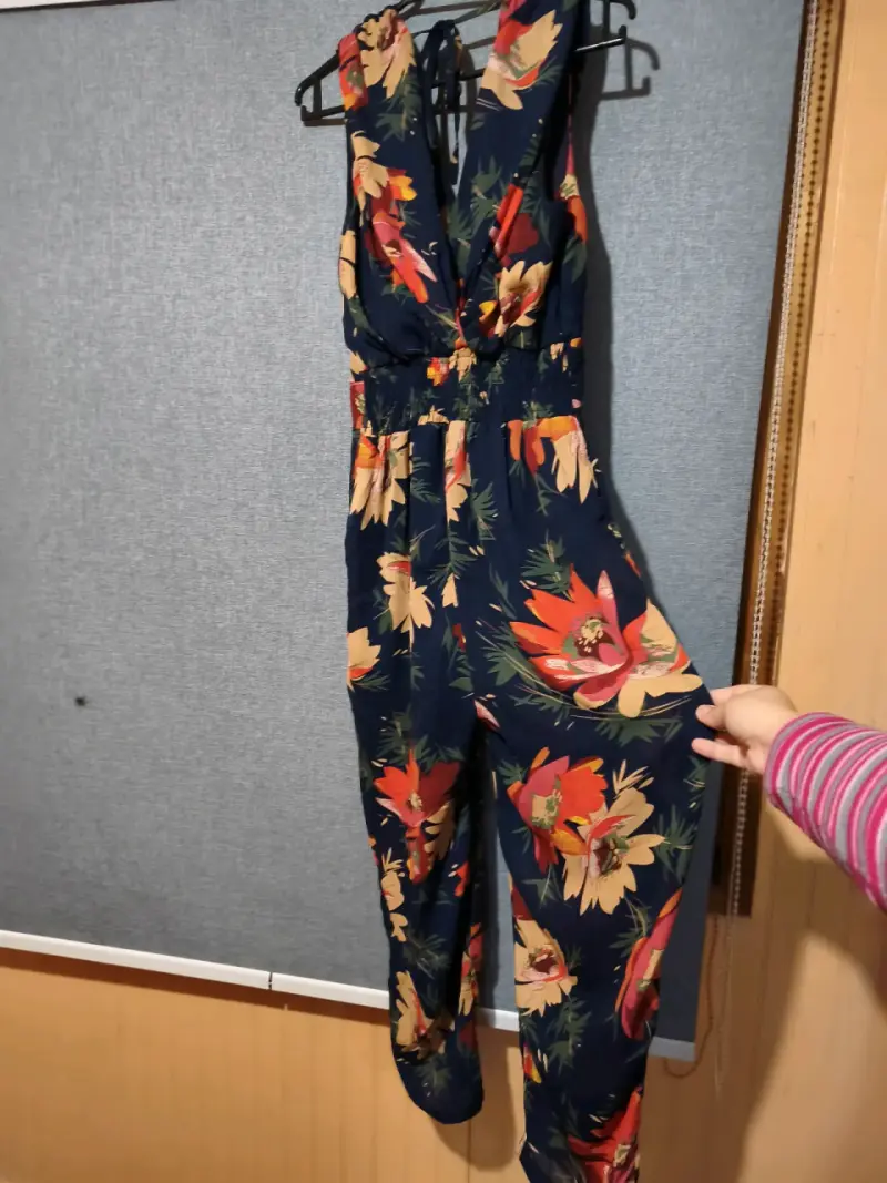 Vestido largo floral sin mangas - 2