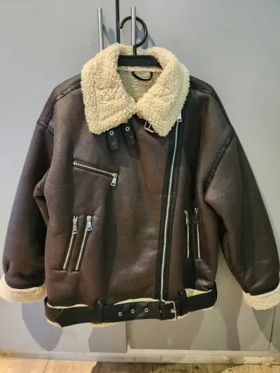 Chaqueta de aviador con forro de lana - miniatura 1