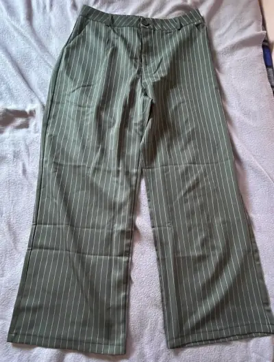 Pantalones de vestir a rayas gris XL/44 - miniatura 1