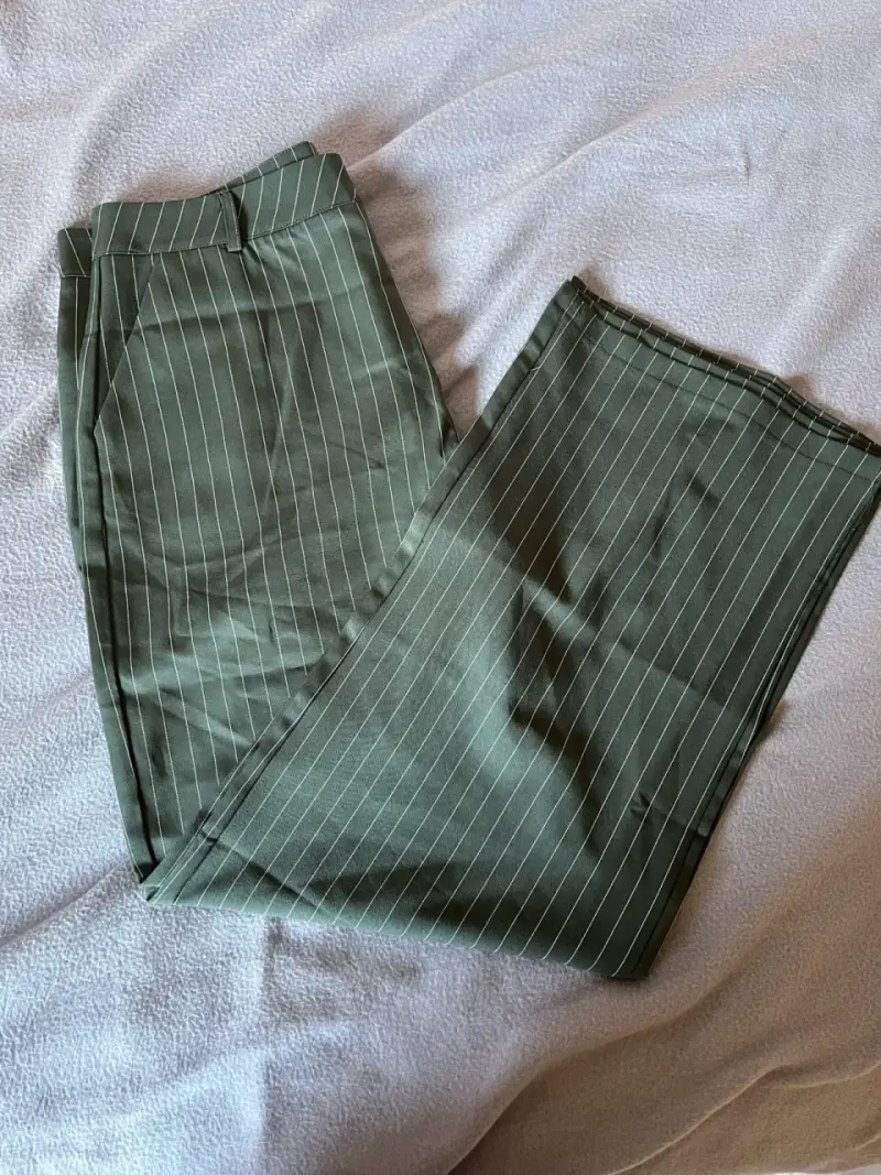 Pantalones de vestir a rayas gris XL/44 - 2