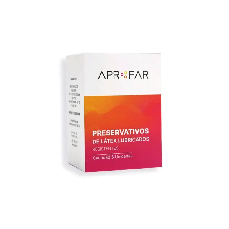 Preservativos 6 unidad de látex lubricados Aprofar