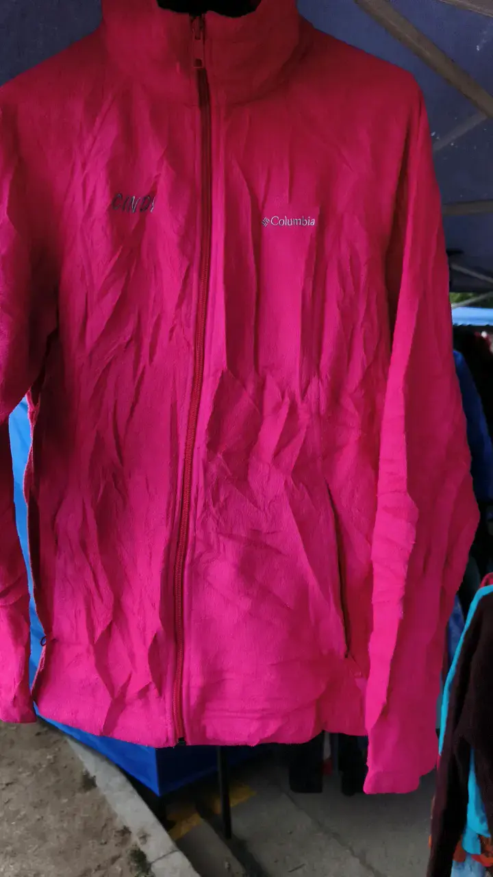 Chaqueta polar Columbia fucsia para mujer - 1