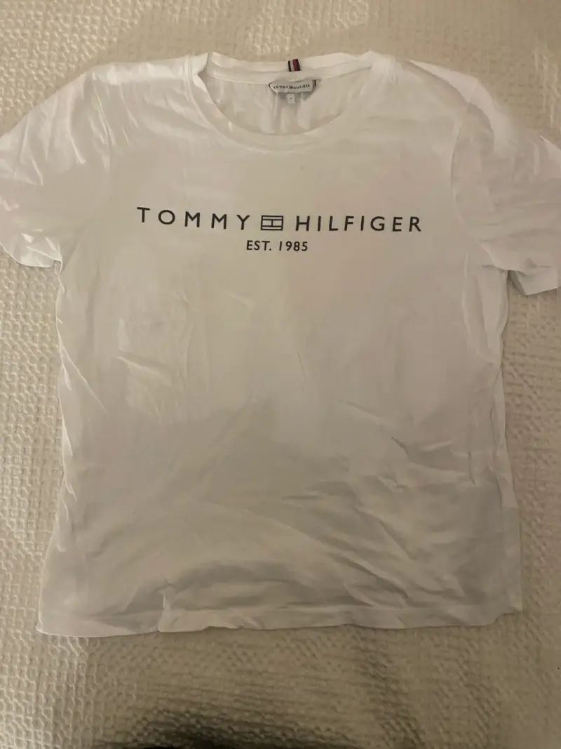 Polera Tommy Hilfiger blanca unisex - 1