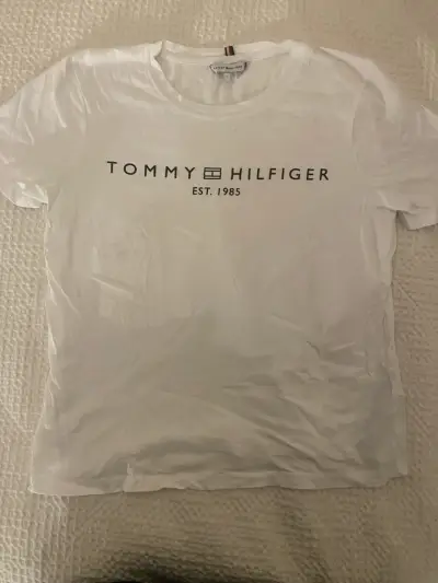 Polera Tommy Hilfiger blanca unisex - miniatura 1