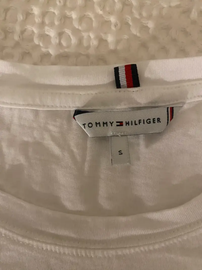 Polera Tommy Hilfiger blanca unisex - 2