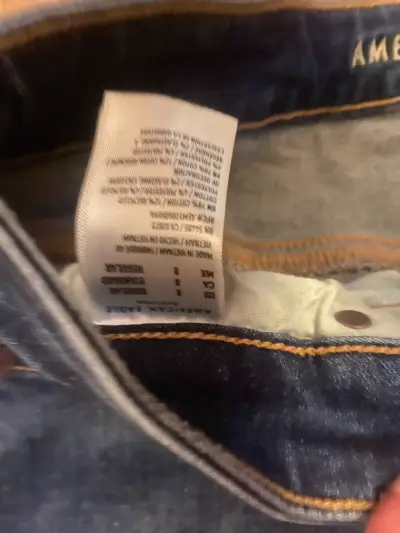 Jeans azul oscuro American Eagle para mujer - miniatura 3