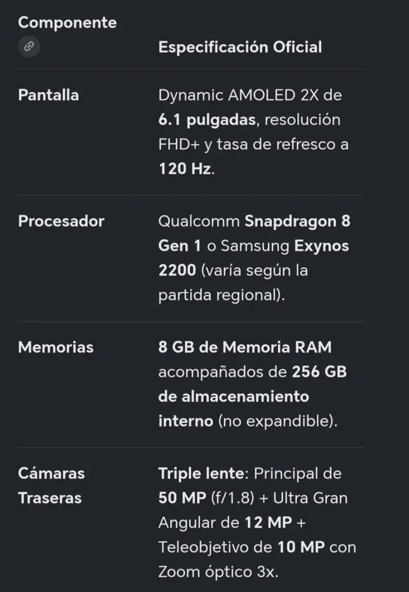 Samsung Galaxy S22 de 256 G, Dual SIM - 5