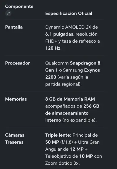 Samsung Galaxy S22 de 256 G, Dual SIM - miniatura 5