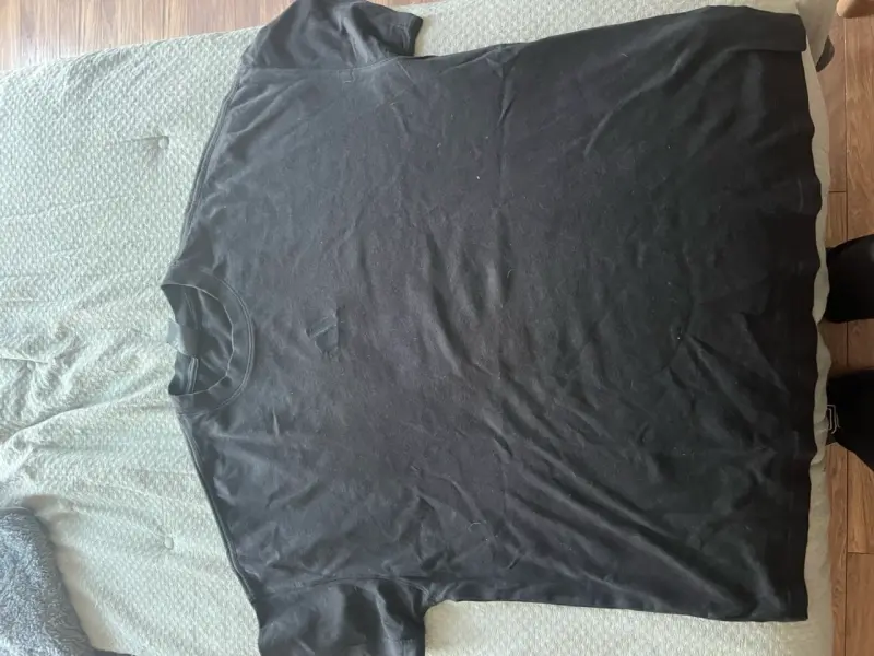 Polera negra Adidas de algodón - 1