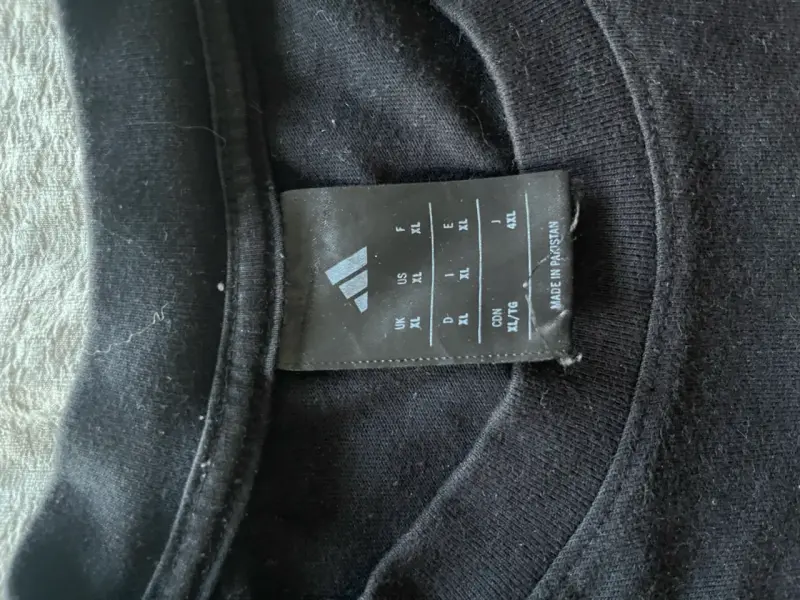 Polera negra Adidas de algodón - 3