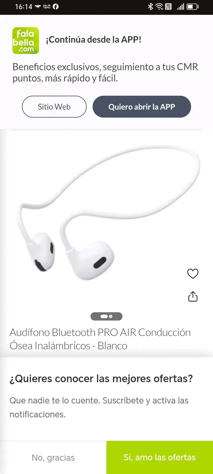 Auriculares inalámbricos deportivos blancos - 3