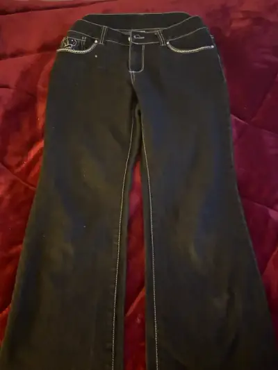 Jeans negros y2k type miss me - miniatura 3