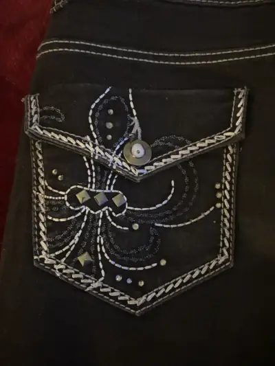 Jeans negros y2k type miss me - miniatura 4