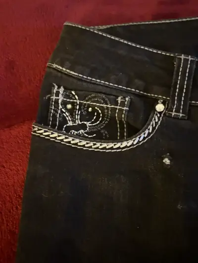 Jeans negros y2k type miss me - miniatura 5