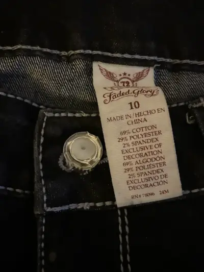 Jeans negros y2k type miss me - miniatura 6
