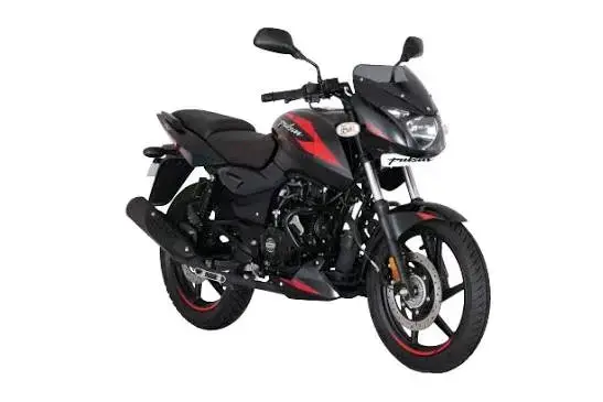 Moto deportiva Bajaj Pulsar negra y roja - 1