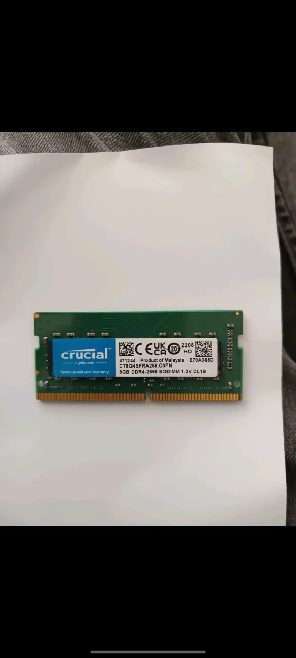 Memoria RAM Crucial 8GB DDR4 SODIMM
