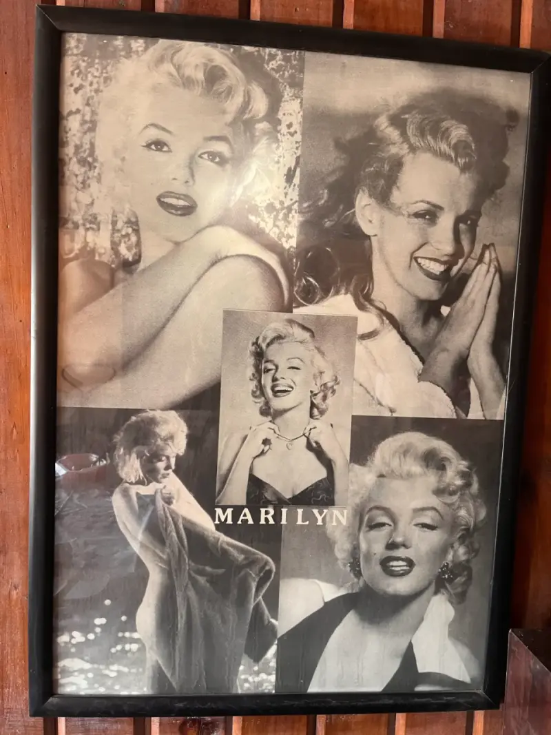 Cuadro vintage de Marilyn Monroe en blanco y negro