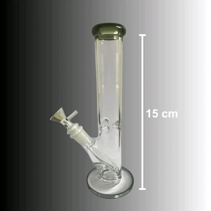 Bong de vidrio transparente para fumar - 5