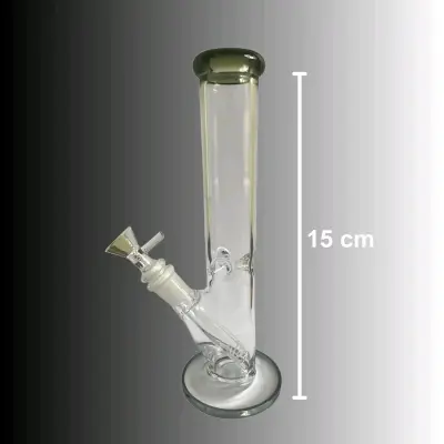 Bong de vidrio transparente para fumar - miniatura 5
