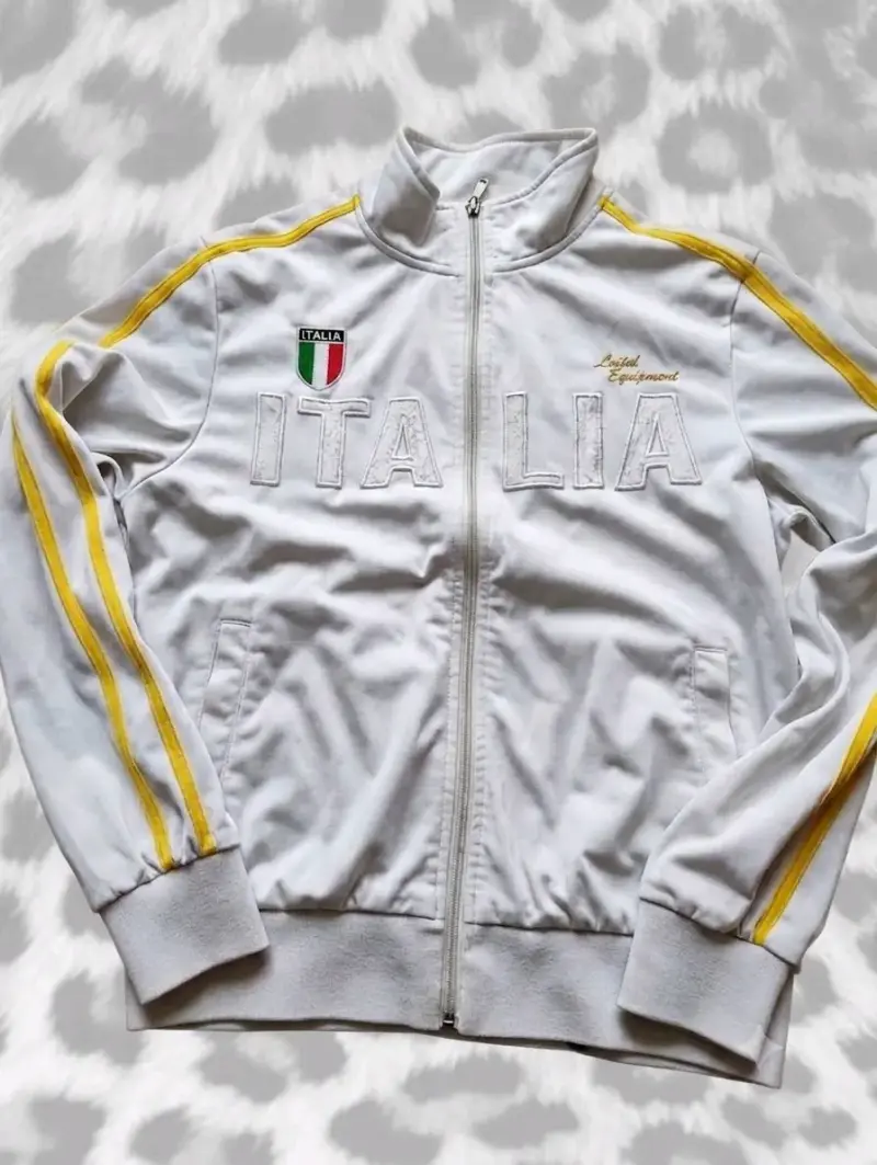 Chaqueta deportiva Italia blanca y2k - 2