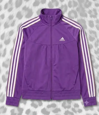 Chaqueta deportiva Adidas morada y2k - miniatura 1