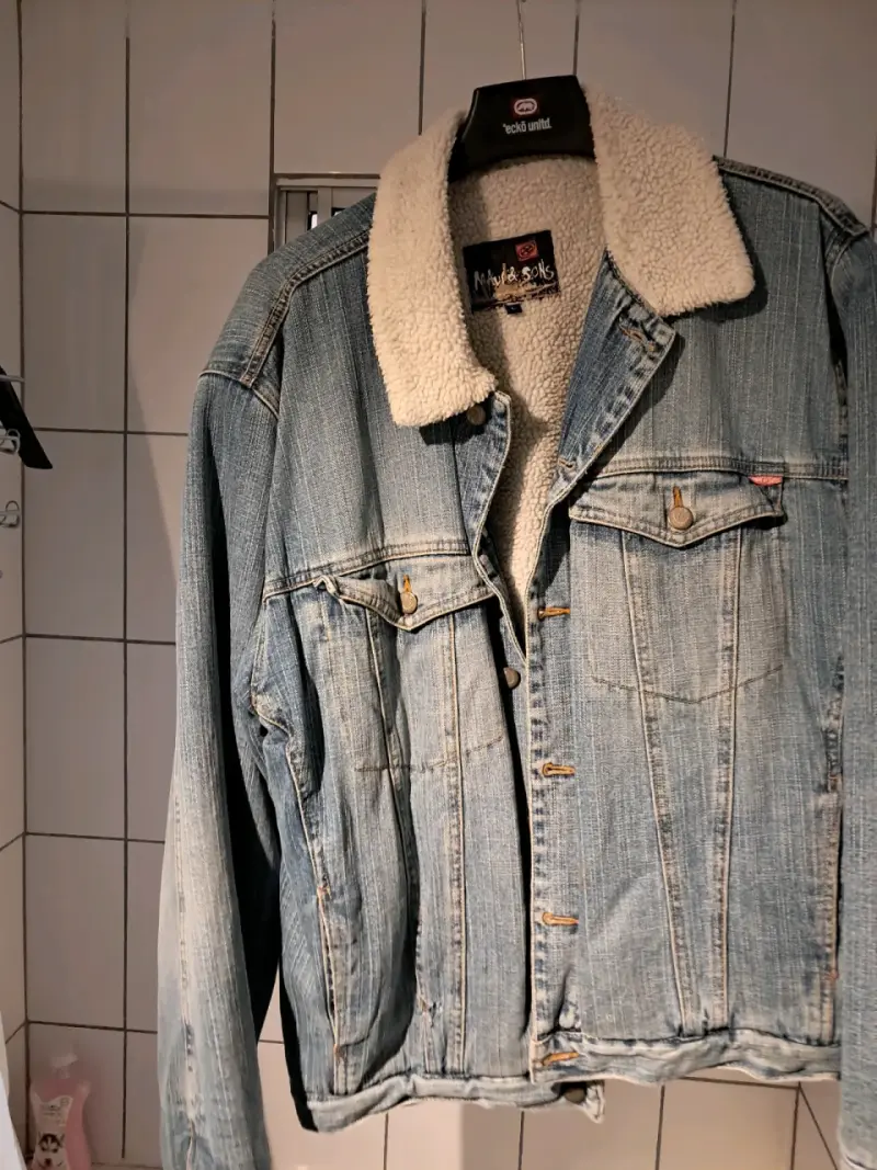 Chaqueta de mezclilla con forro de borrego - 3