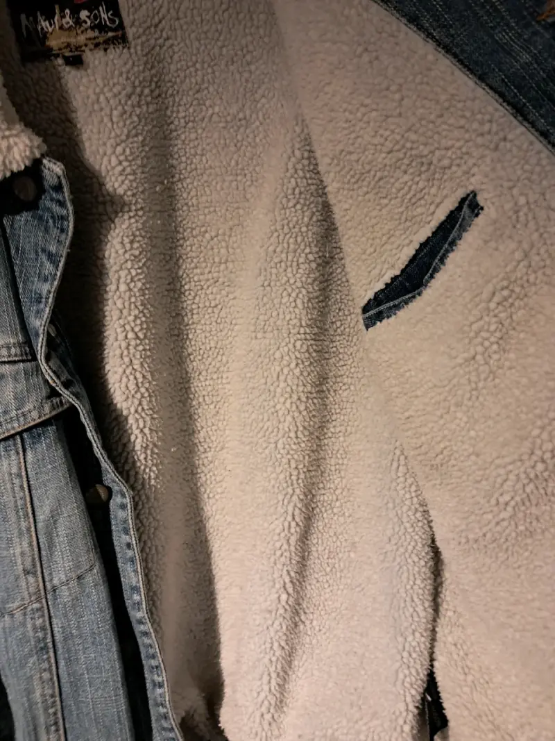 Chaqueta de mezclilla con forro de borrego - 4