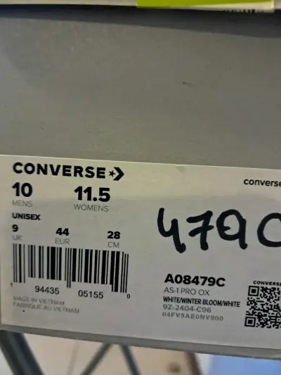 Zapatillas Converse blancas con estrella - miniatura 2