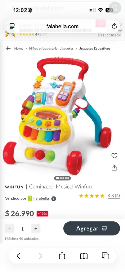 Andador Musical Crece-Conmigo para Bebés - miniatura 3