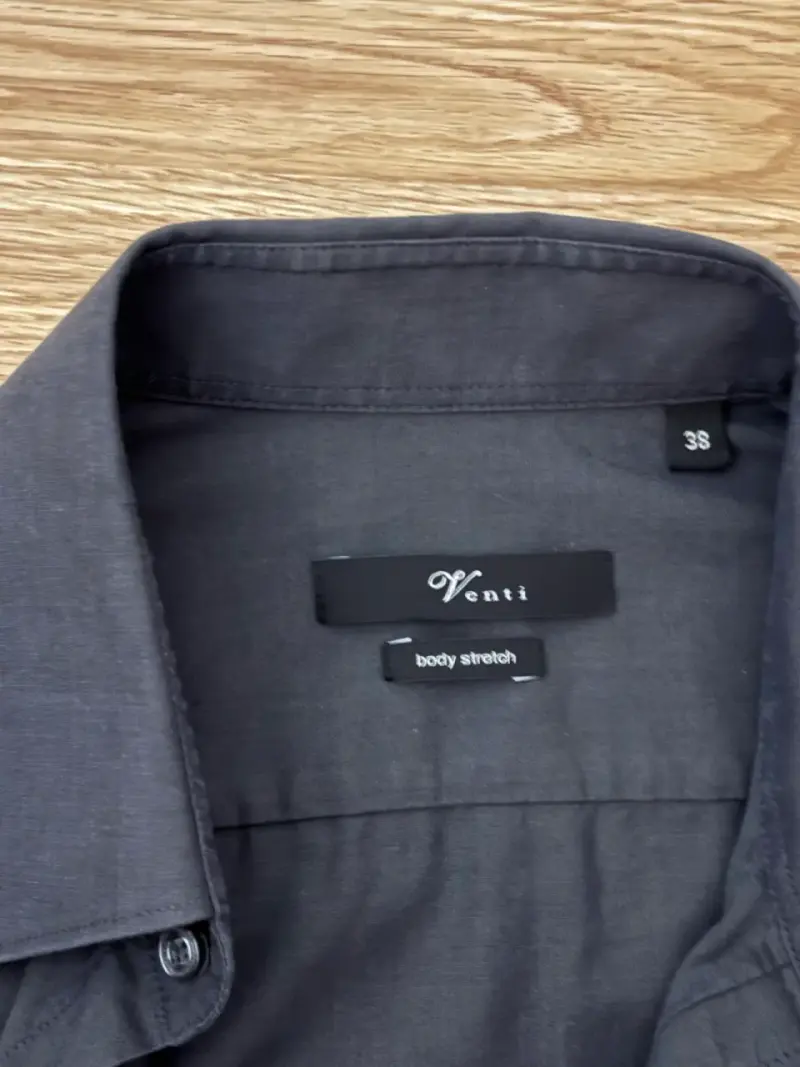 Camisa formal negra de hombre - 6