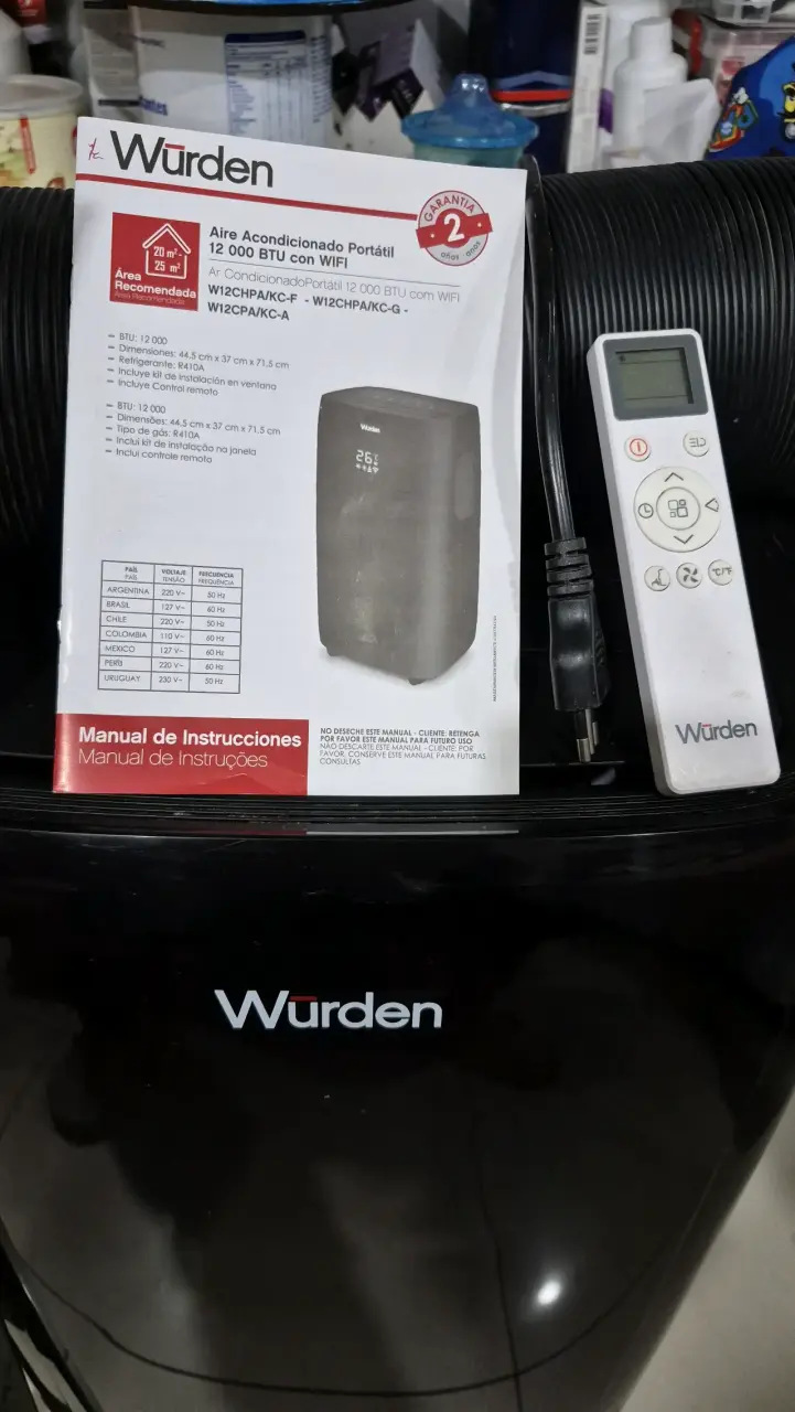 Aire acondicionado portátil Wurden 12000 BTU - 2