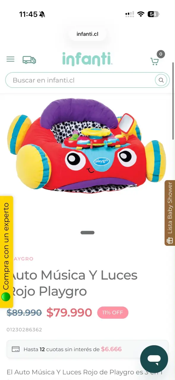 Auto de juguete musical Playgro para bebés - 4