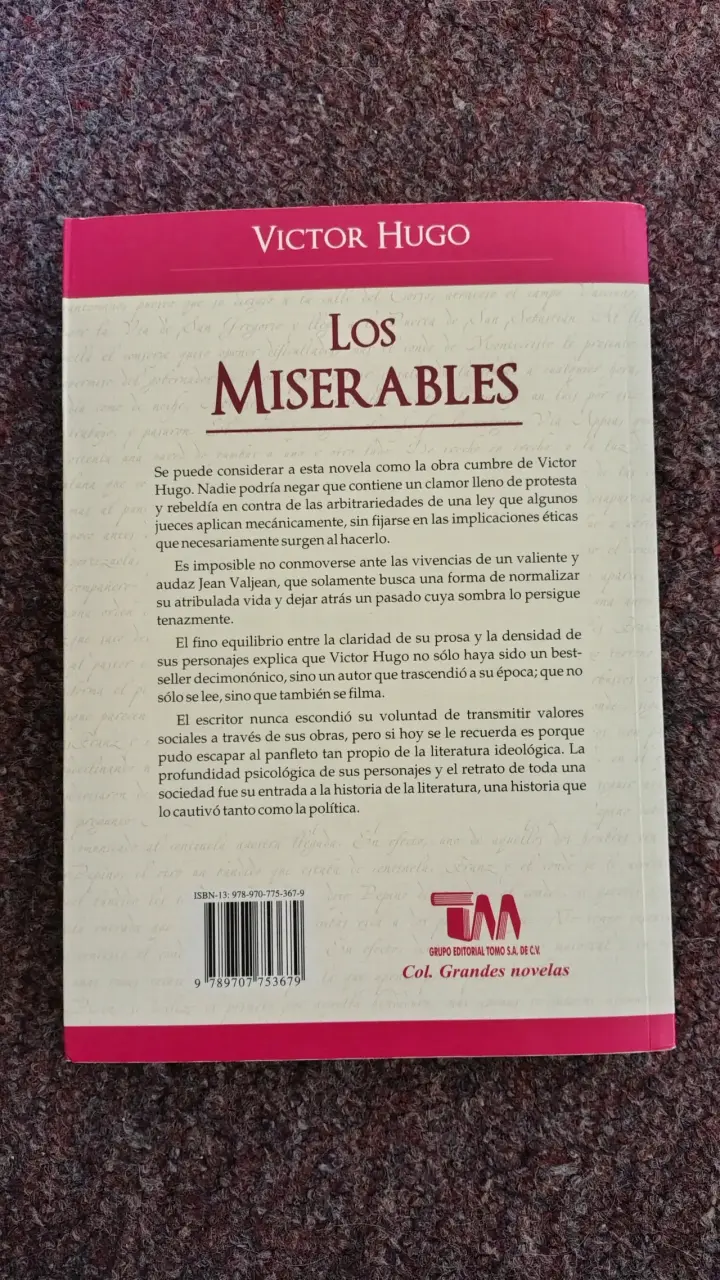 Libro Los Miserables de Victor Hugo - 2