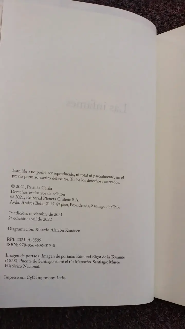 Libro 'Las Infames' de Patricia Cerda - 4