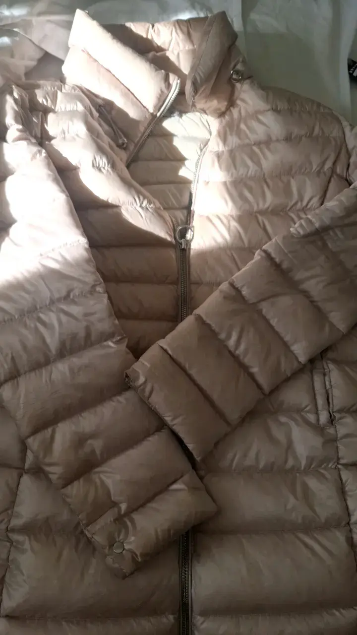 Chaqueta acolchada beige para mujer - 1