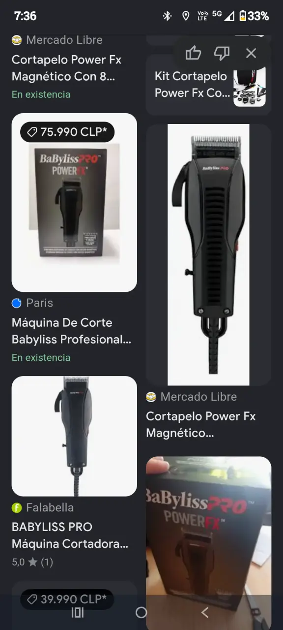 Cortadora de cabello BaBylissPRO PowerFX - 2