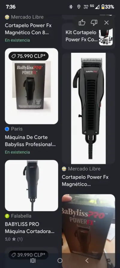 Cortadora de cabello BaBylissPRO PowerFX - miniatura 2